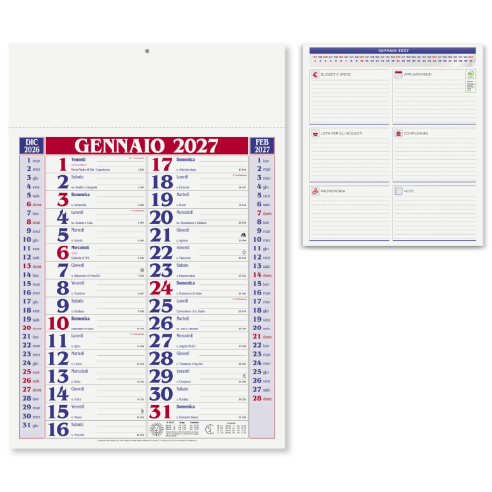 Calendario Olandese 2027 personalizzato
