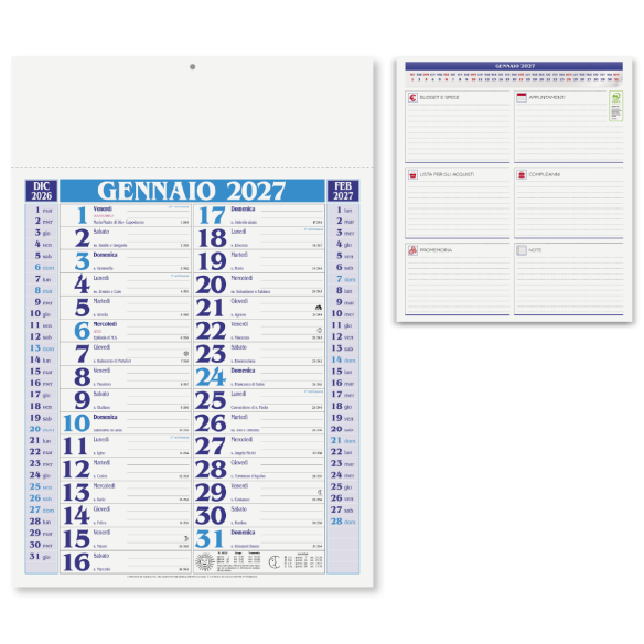 Calendario Olandese 2027 personalizzato