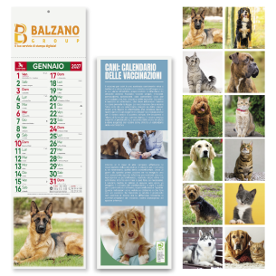 Calendario Cani e Gatti con personalizzazione