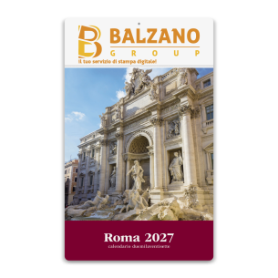 Calendario Roma 2027 stampa personalizzata con il logo online