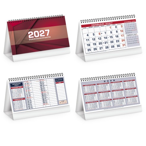 Calendario da tavolo spiralato  con logo
