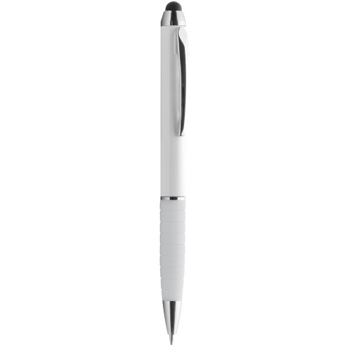 Penna a sfera con gommino per touch screen con logo