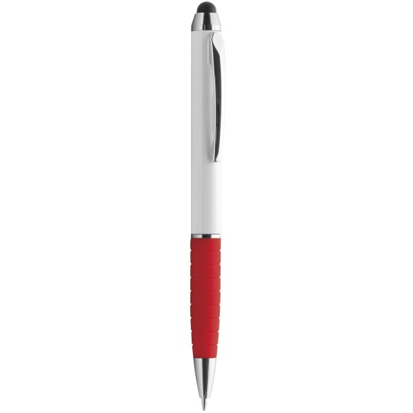 Penna a sfera con gommino per touch screen con logo