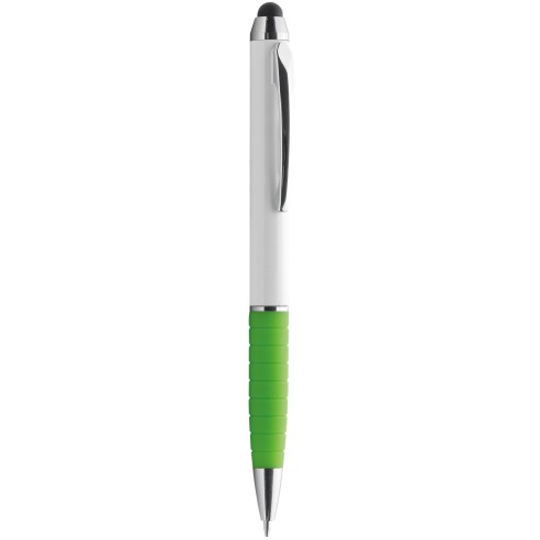 Penna a sfera con gommino per touch screen con logo