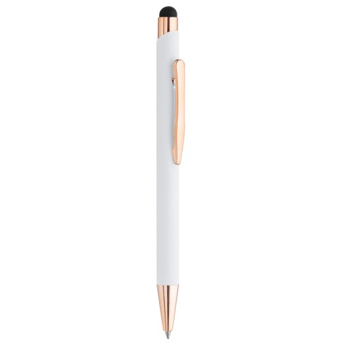 Penna a sfera con touch con logo rose flash