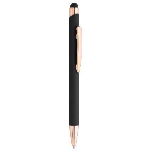 Penna a sfera con touch con logo rose flash