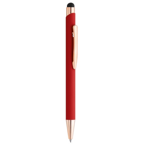Penna a sfera con touch con logo rose flash