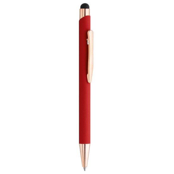 Penna a sfera con touch con logo rose flash