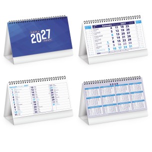 Calendarietto spiralato da tavolo con personalizzazione
