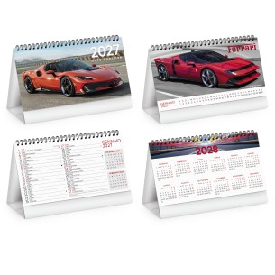 calendarietto spiralato da tavolo auto sportive